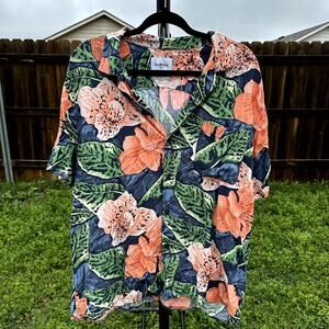 Goodfellow Men's Multicolor Tropical Short Sleeve Button Down Shirts Size XL